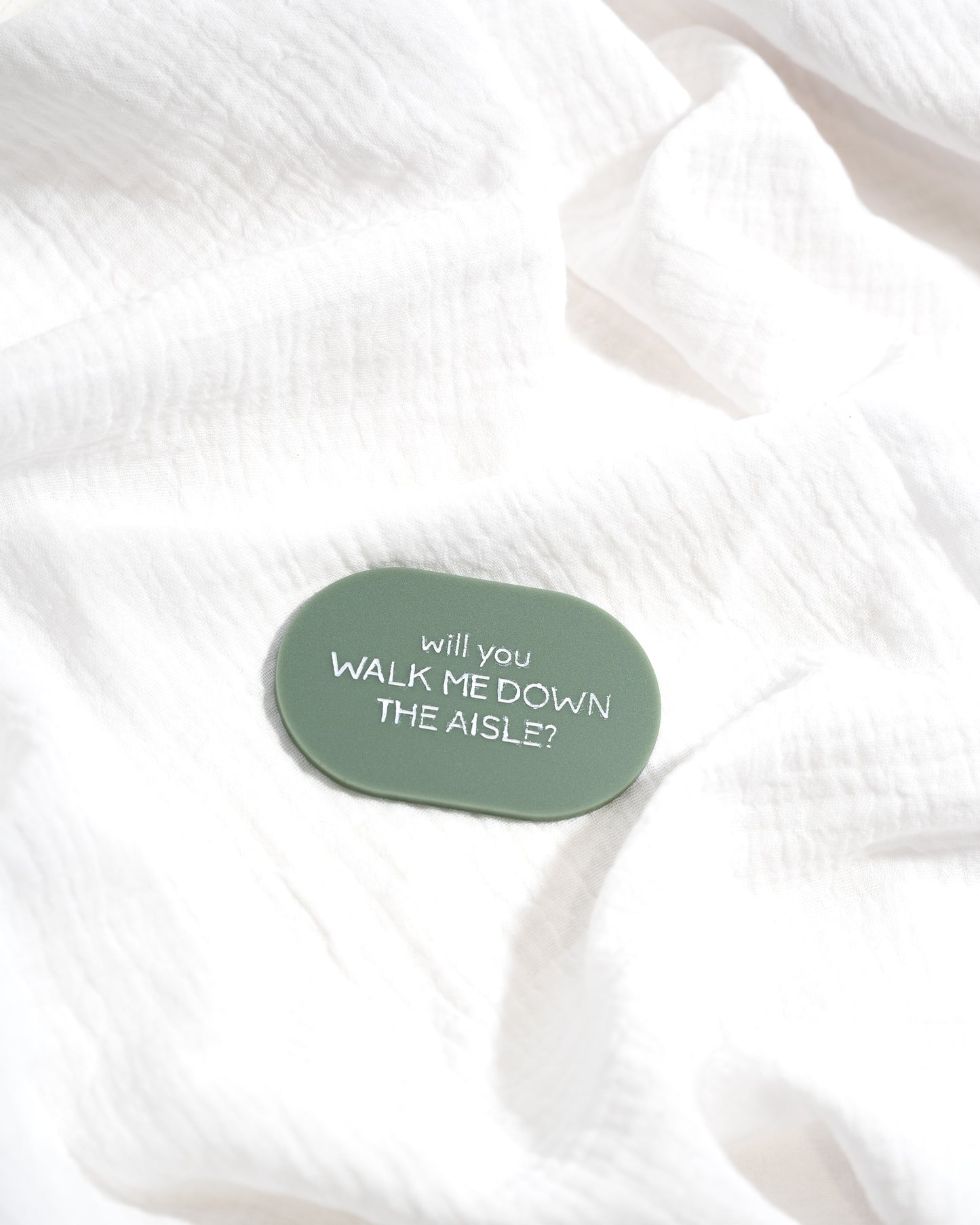 'Walk Me Down The Aisle' Proposal Disc