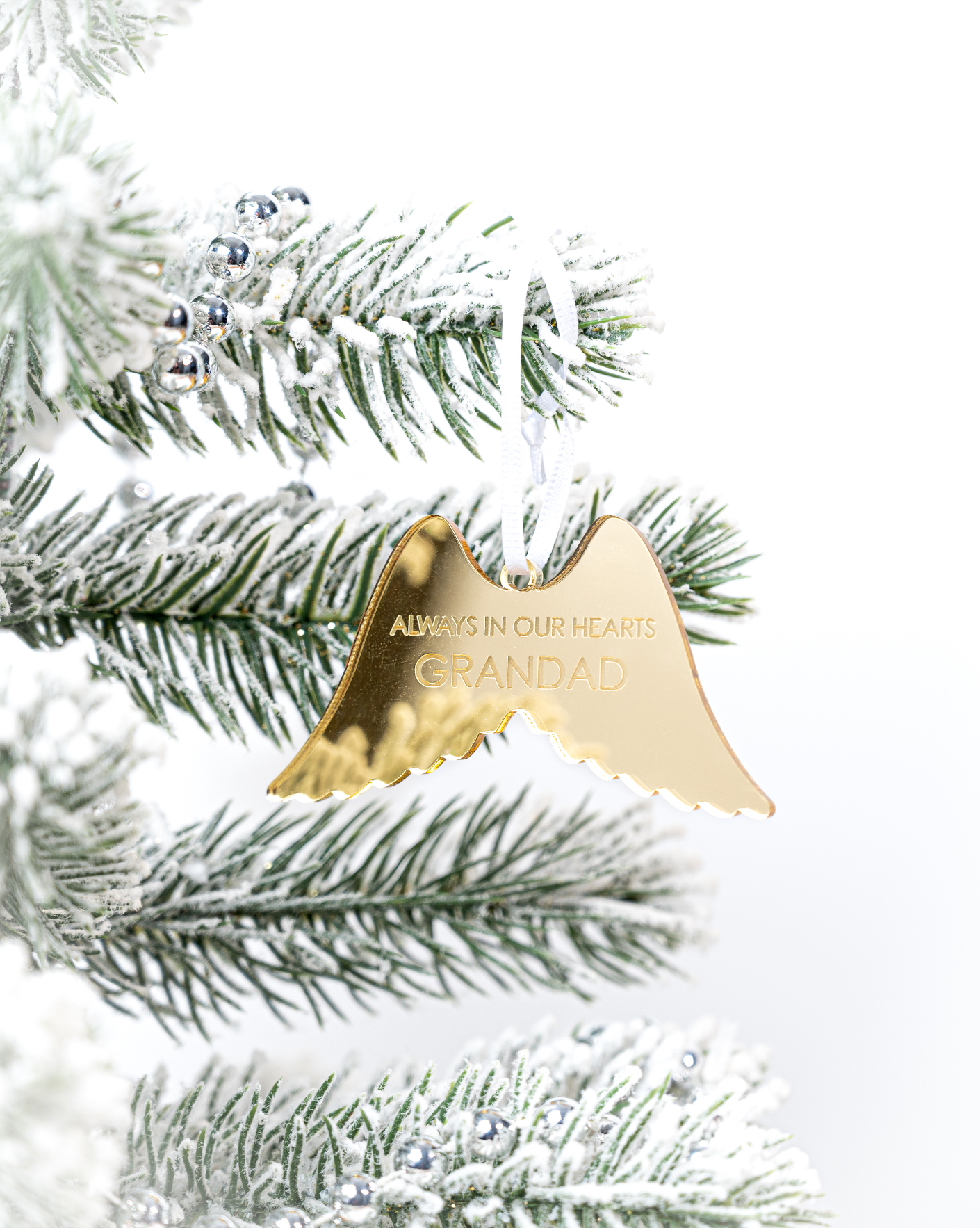 Angel Wing Memorial Bauble