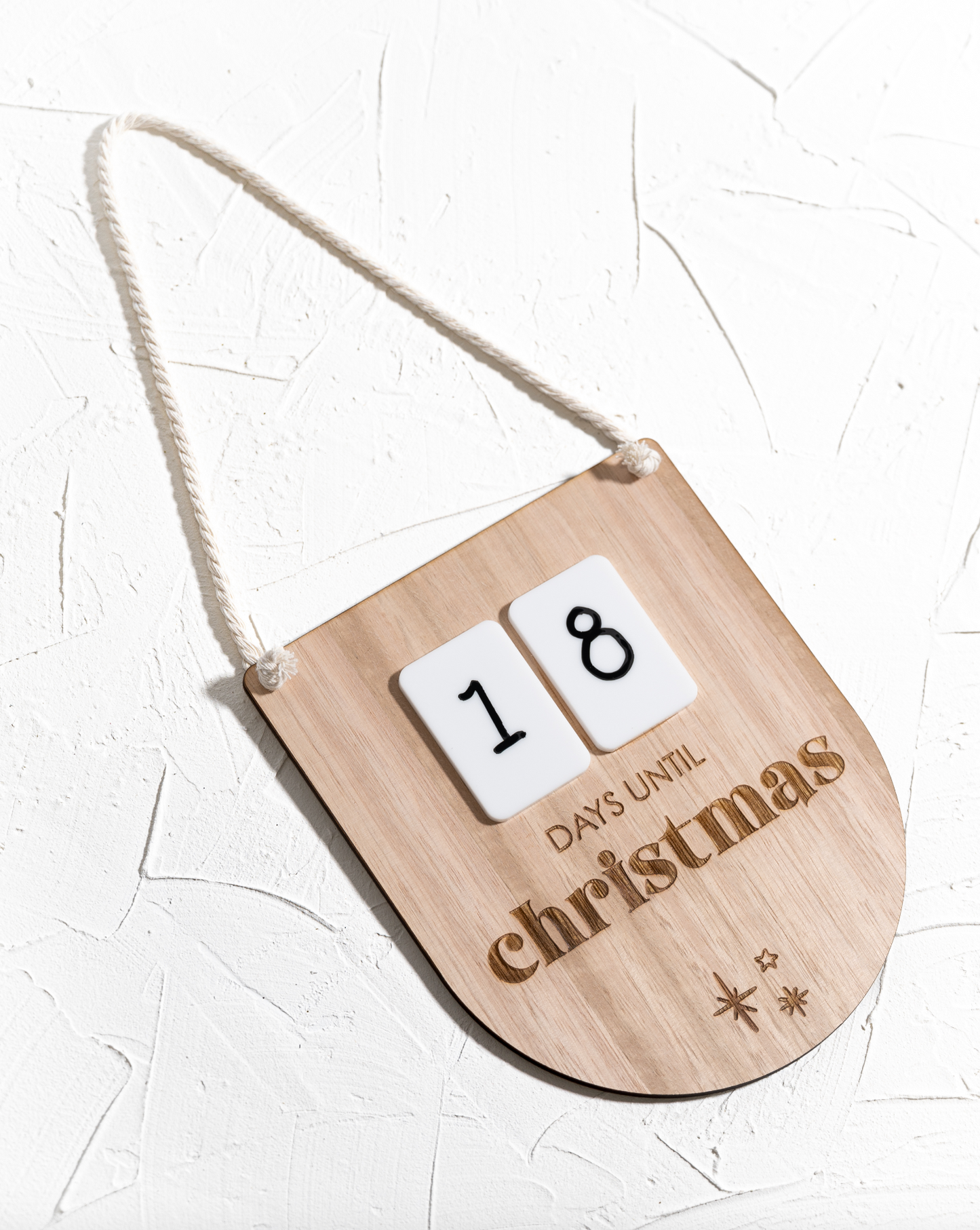 Hanging Christmas Countdown Sign