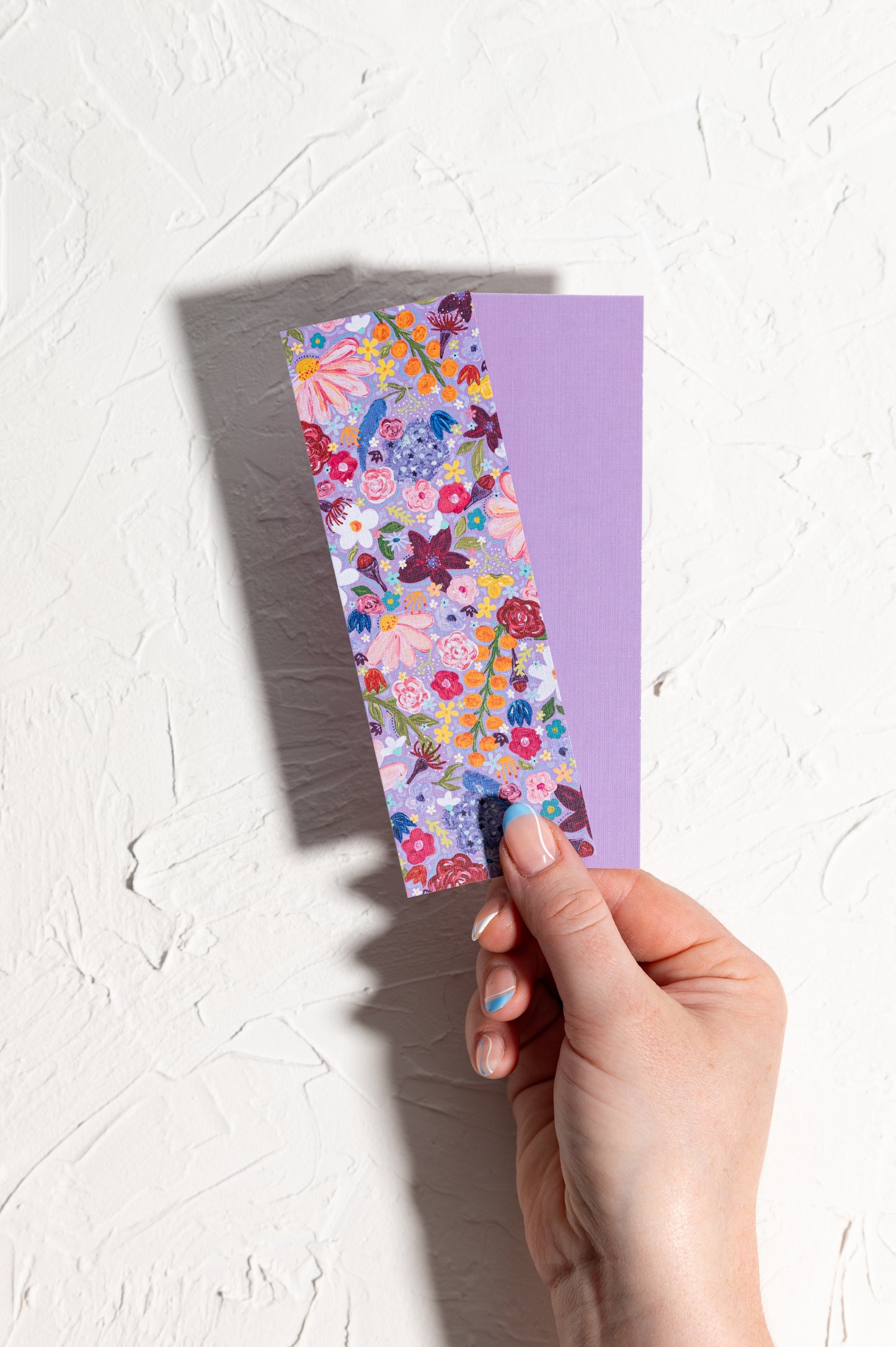 'Purple Florals' Bookmark