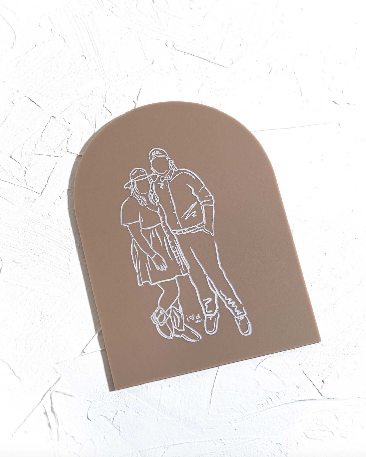 Engraved Acrylic Portrait Arch