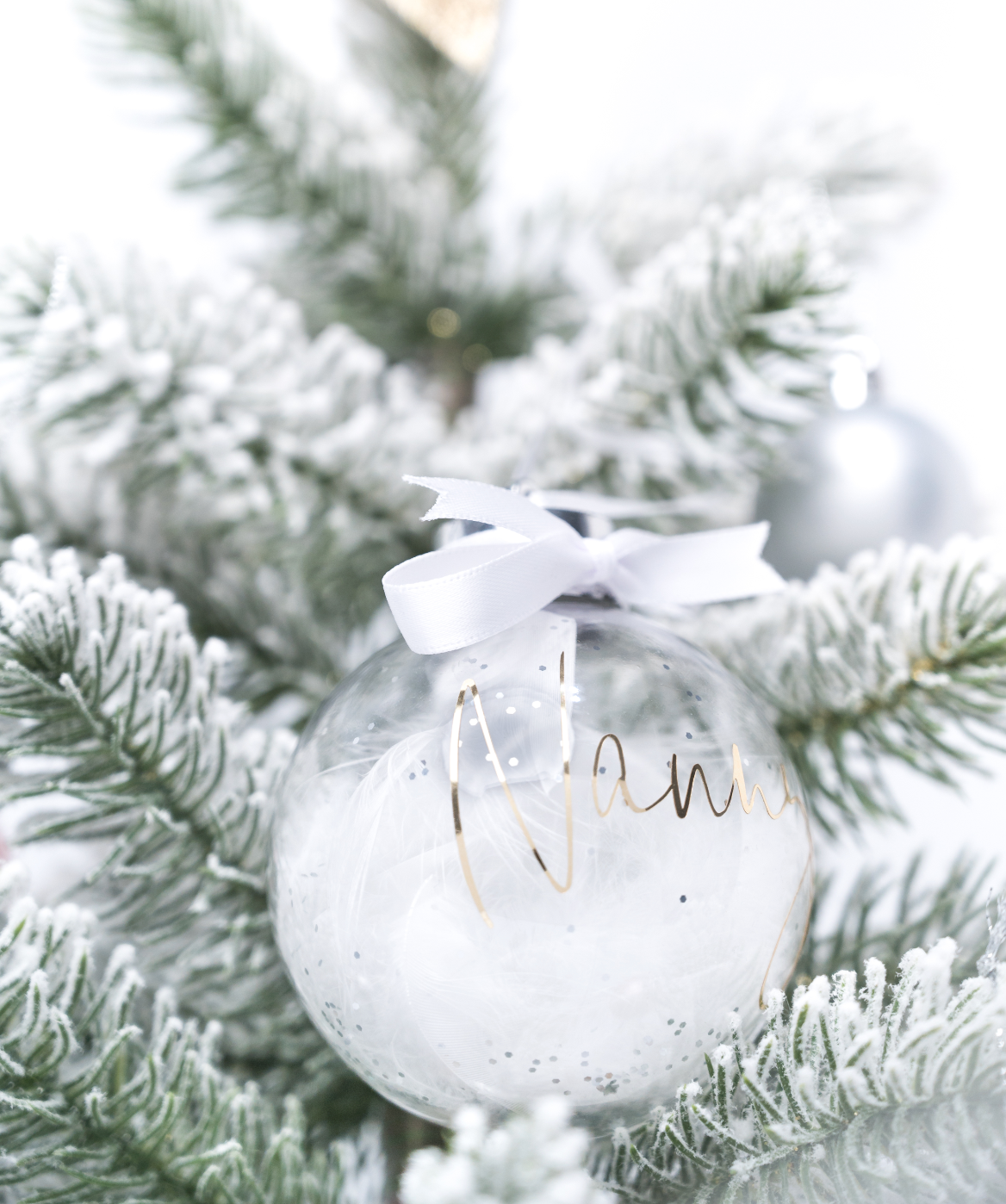 Memorial Feather Bauble