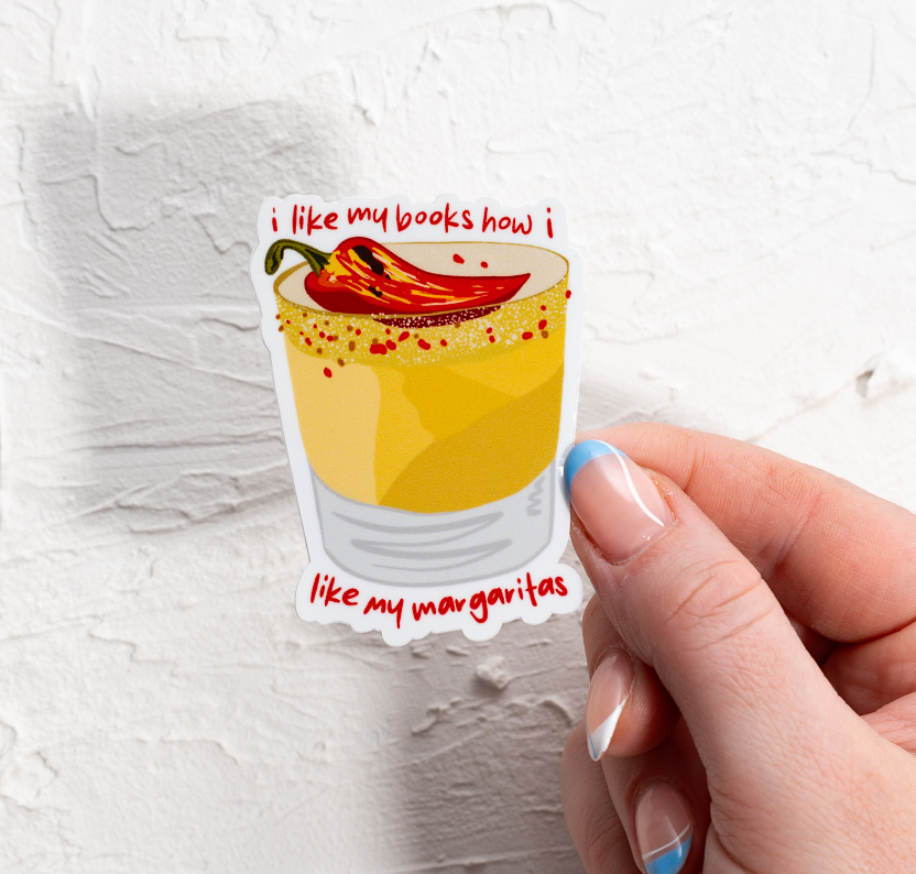 The 'Spicy Books & Spicy Margs' Sticker