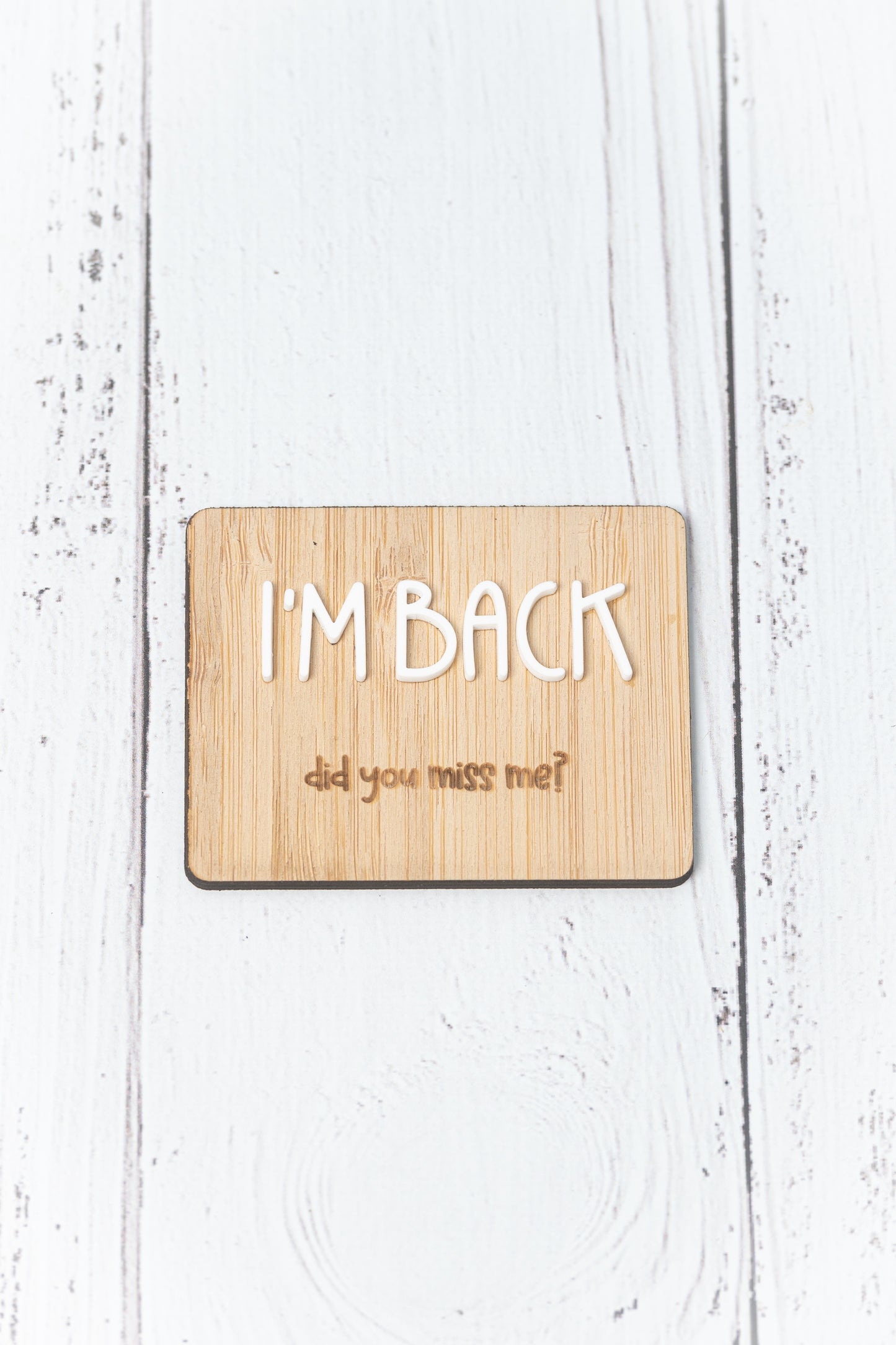 Elf 'I'm Back' Sign