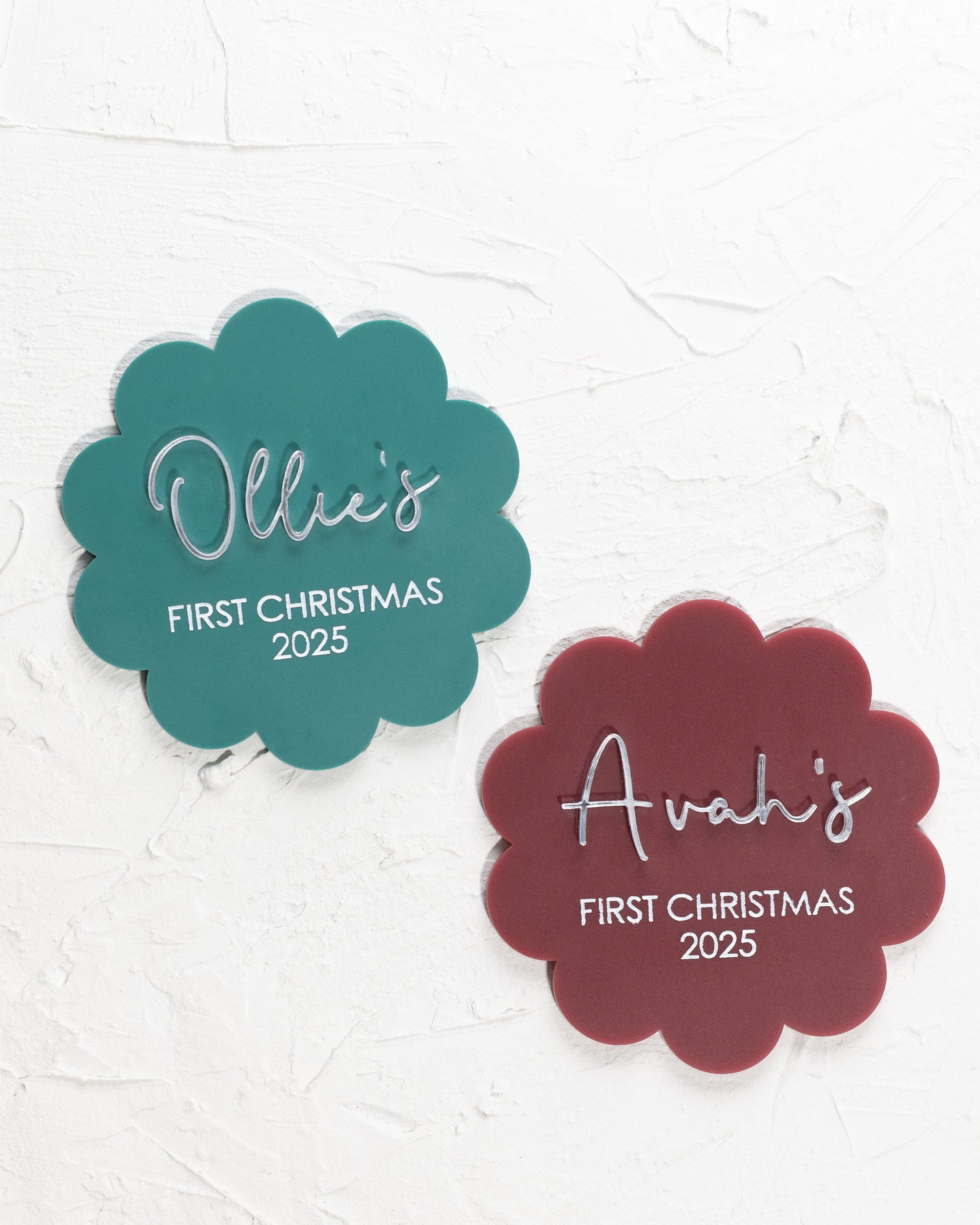 Personalised First Christmas Milestone Disc