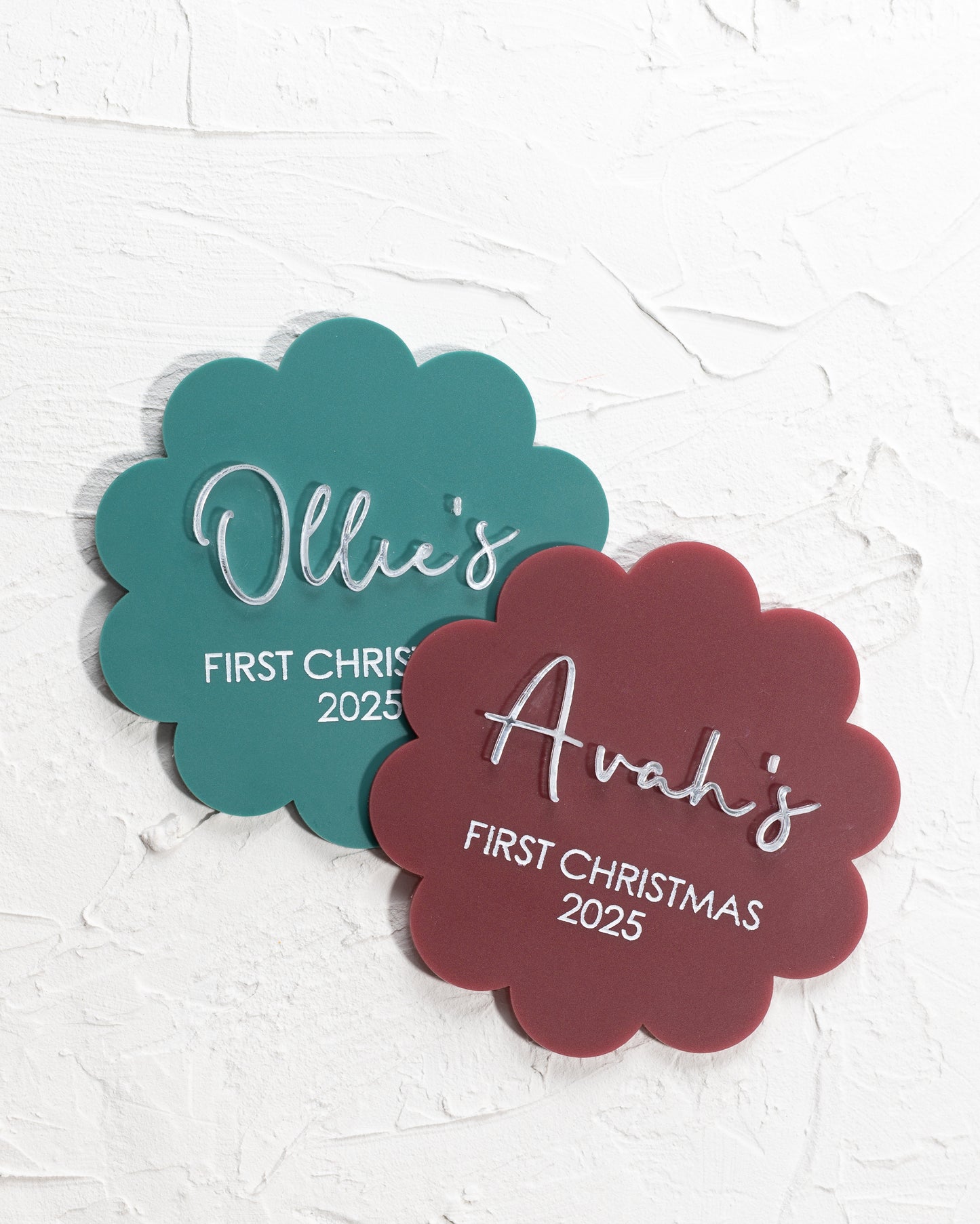 Personalised First Christmas Milestone Disc
