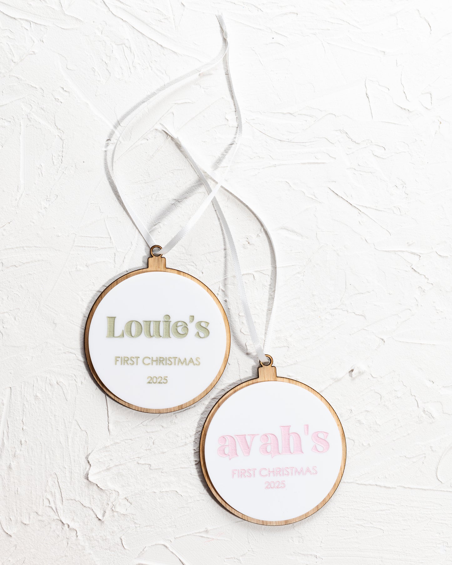 Personalised First Christmas Bauble