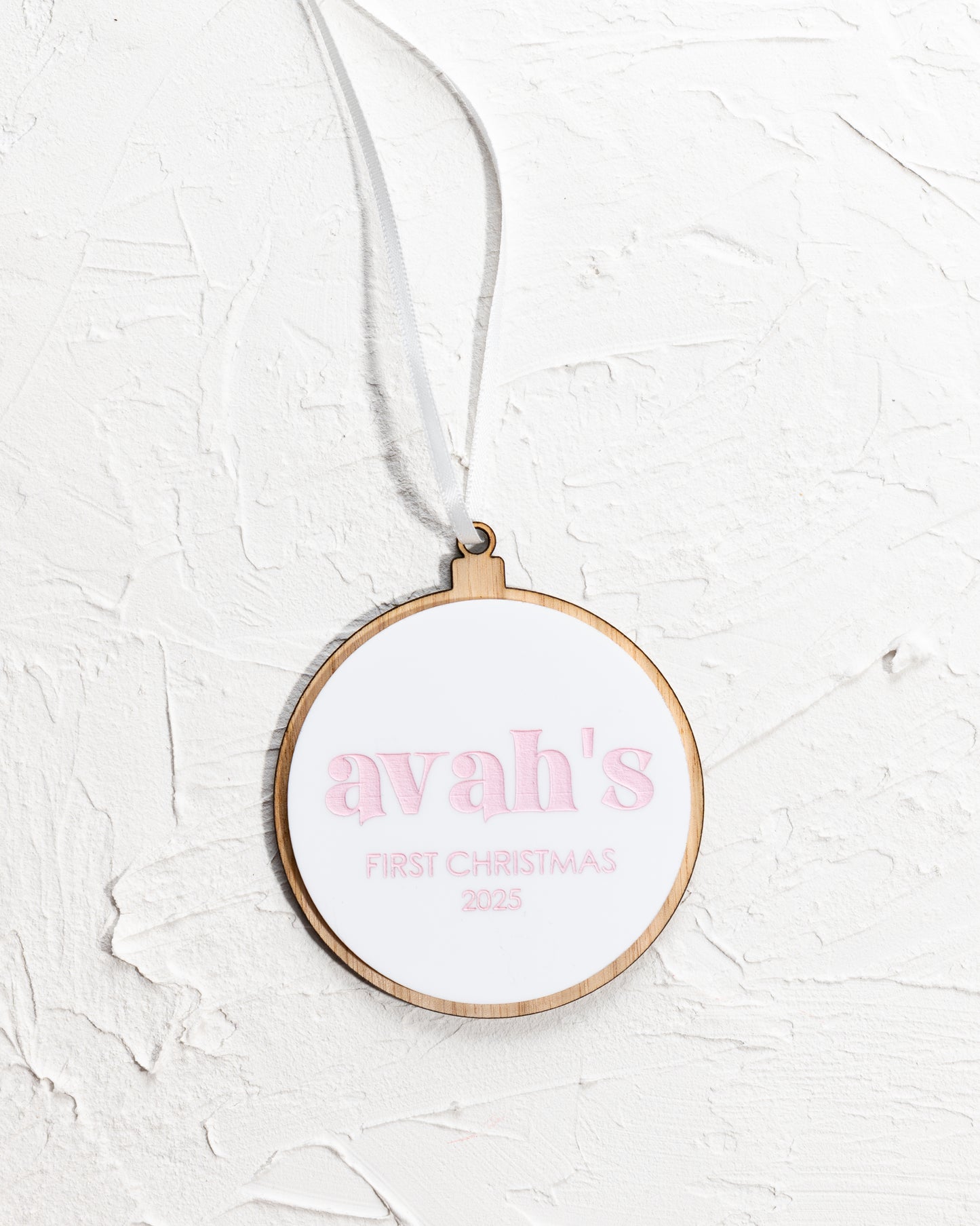 Personalised First Christmas Bauble