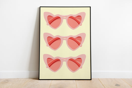 The 'Heart Shaped Glasses' Print