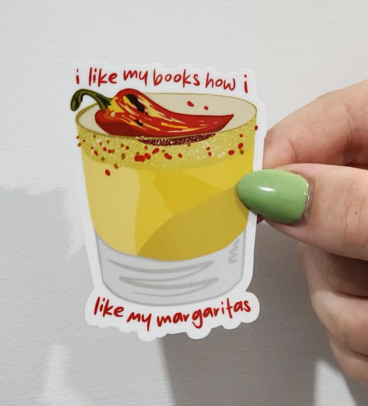 The 'Spicy Books & Spicy Margs' Sticker